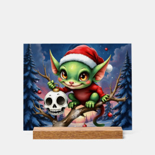Merry Mischief – The Little Christmas Elf. Acrylic Sign