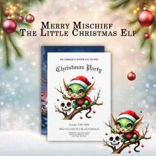 Merry Mischief – The Little Christmas Elf.  Invitation