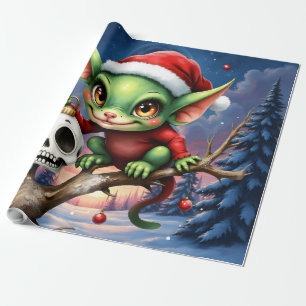 Merry Mischief – The Little Christmas Elf. Wrapping Paper