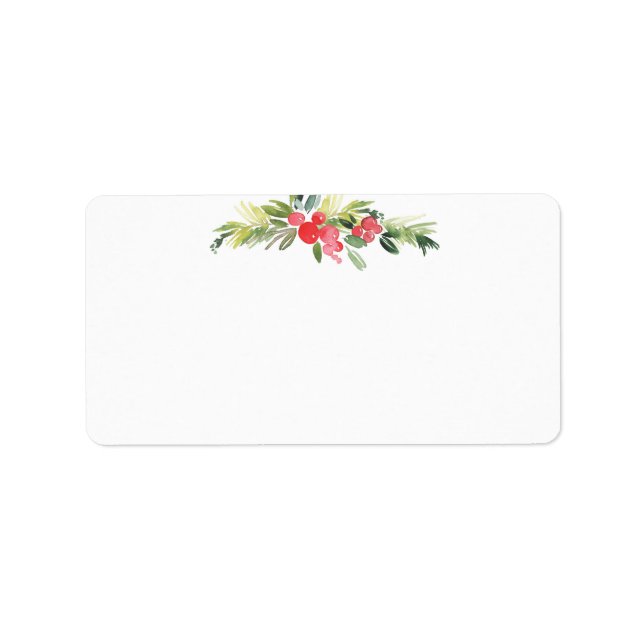 Merry Mistletoe | Blank Christmas Label (Front)