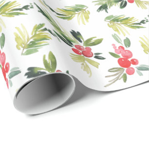 Merry Mistletoe   Christmas Pattern Wrapping Paper