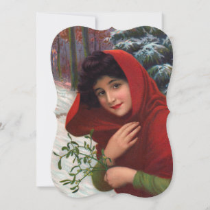 Merry Mistletoe Maiden Invitation