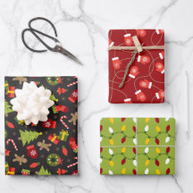 Merry Mix Wrapping Paper Set