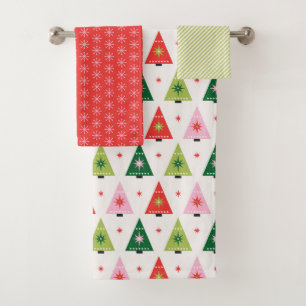 Merry & Mod Christmas Bath Towel Set