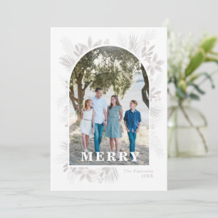 Merry Modern Christmas Flower Arch