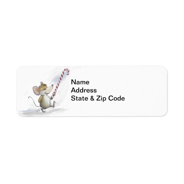 Merry Mouse Moe Address Labels (Front)