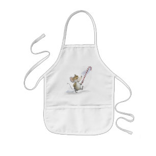 Merry Mouse Moe Holiday Kid's Apron