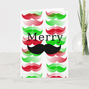 Merry Moustache Holiday Card