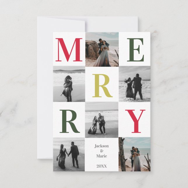 Merry Multi photo Christmas design (Front)