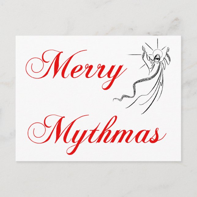 Merry Mythmas Holiday Postcard (Front)