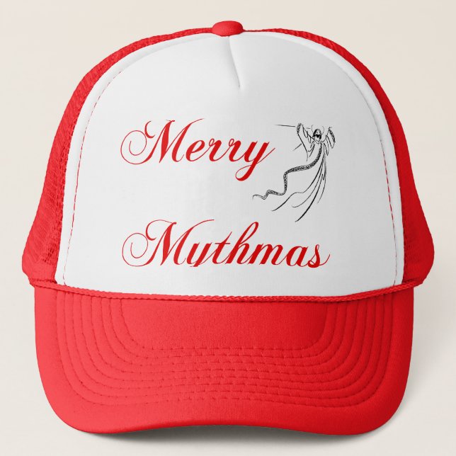 Merry Mythmas Trucker Hat (Front)