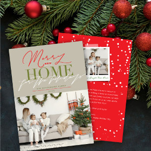 Merry New Home For The Holidays We've Moved Photo Holiday Card