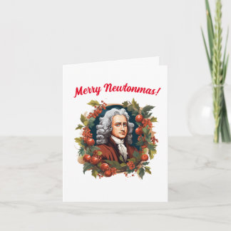 Merry Newtonmas! Atheist Secular Holiday Christmas Card