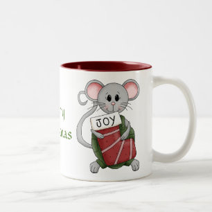 Merry Night Before Christmas Mouse Two-Tone Coffee Two-Tone Coffee Mug