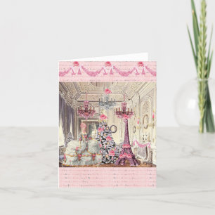 Merry Noel Marie Antoinette Palace of Versailles Thank You Card