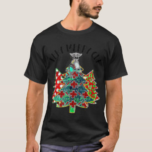 Merry Nurse Christmas Tree Retro Cookies Xmas Nur T-Shirt