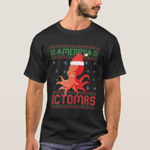 Merry Octomas Funny Octopus Ugly Christmas Sweater