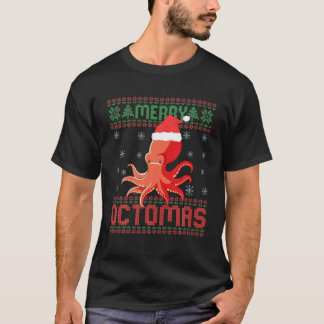 Merry Octomas Funny Octopus Ugly Christmas Sweater