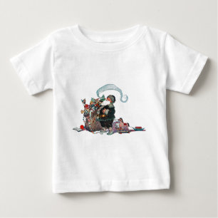Merry Old Christmas Elf, Jessie Willcox Smith Baby T-Shirt