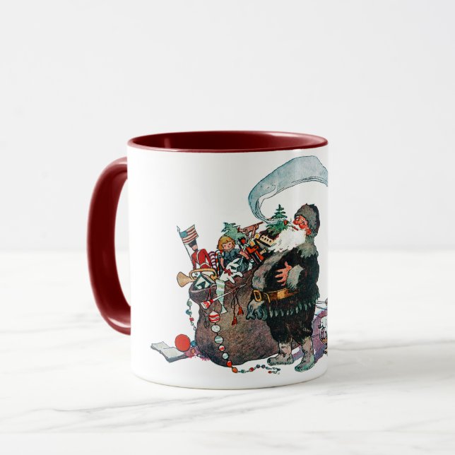 Merry Old Christmas Elf, Jessie Willcox Smith Mug (Front Left)