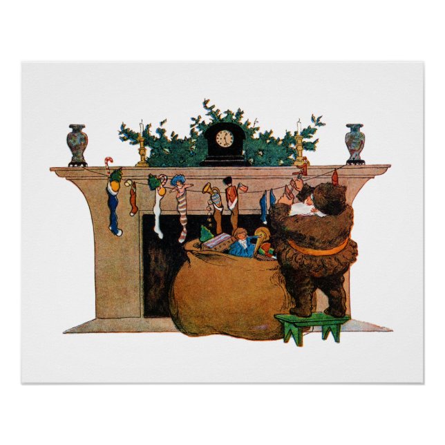 Merry Old Christmas Elf, Jessie Willcox Smith Poster (Front)