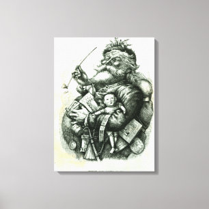 Merry Old Santa Claus Canvas Print