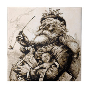 Merry Old Santa Claus Tile