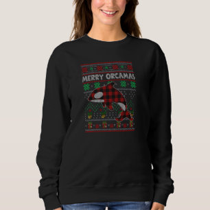 Merry Orcamas Christmas Sweater Orca Killer Whale 