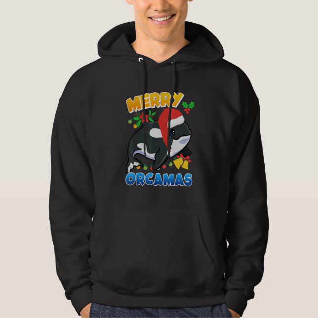 Merry Orcamas Orca Whale Hoodie (Front)