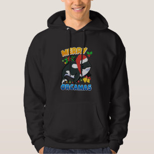 Merry Orcamas Orca Whale Long Sleeve Hoodie
