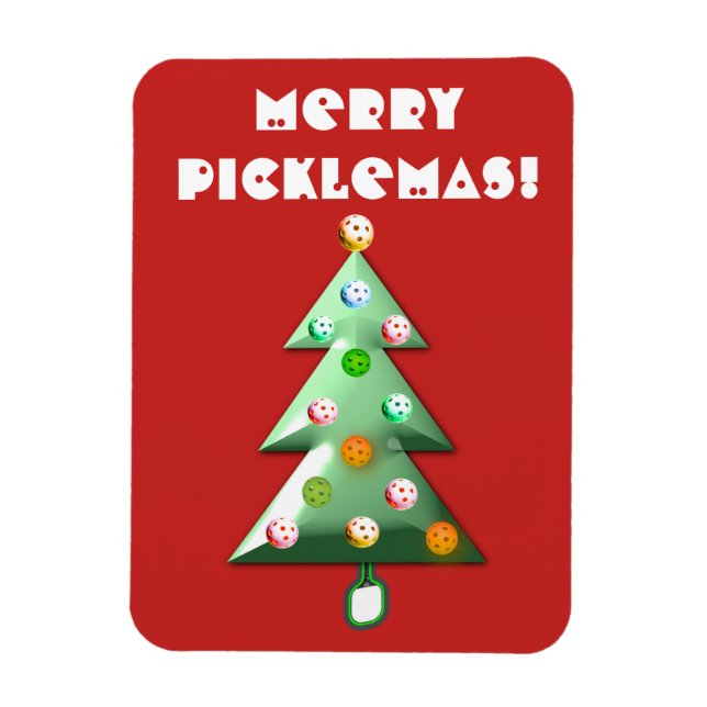 Merry Picklemas Holiday Magnet (Vertical)