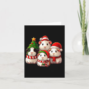 Merry Pigmas Christmas Guinea Pig Farm Animal Wome Card