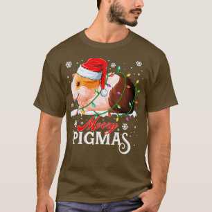 Merry Pigmas Christmas Light Funny Guinea Pig Love T-Shirt