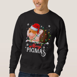 Merry Pigmas Christmas Light Guinea Pig Sweatshirt