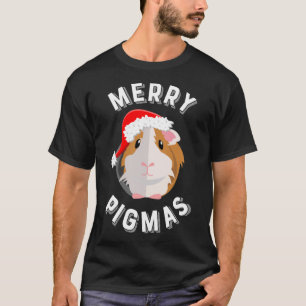 Merry Pigmas, Cute and Funny Guinea Pig Christmas T-Shirt