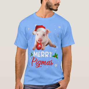 Merry Pigmas Funny Christmas Santa Pig Lover Farme T-Shirt