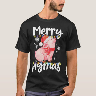 Merry Pigmas Funny Pig Christmas Pajama For Pig Lo T-Shirt