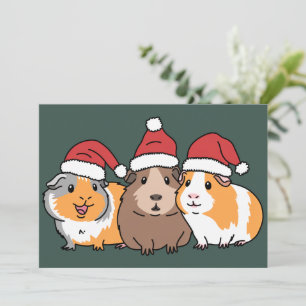 Merry Pigmas Guinea Pig Christmas Animal Lover Holiday Card