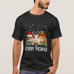 Merry Pigmas Guinea Pig Christmas Santa T-Shirt