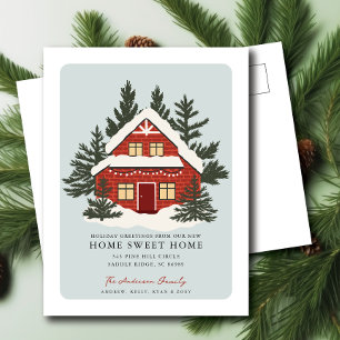 Merry Pines and Cottage Moving Announcement  Postcard