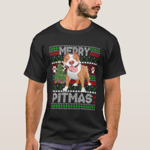 Merry Pitmas Cute Pitbull Dog Ugly Sweater
