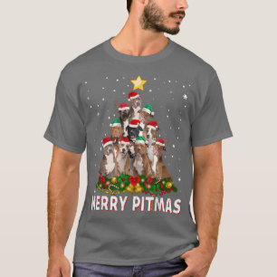Merry Pitmas Pitbull Dog Ugly Christmas Sweater Tr
