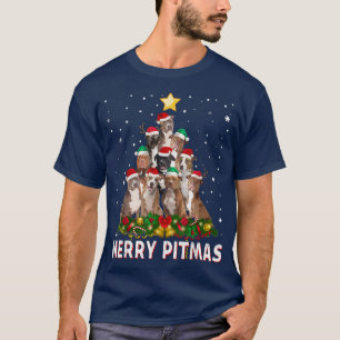 Merry Pitmas Pitbull Dog Ugly Christmas Sweater Tr