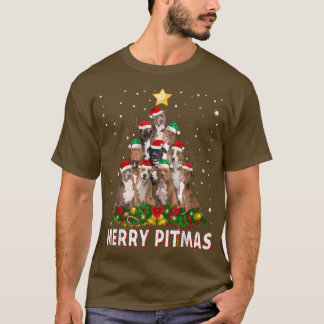 Merry Pitmas Pitbull Dog Ugly Christmas Sweater Tr