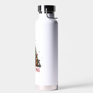 Merry Pitmas Pitbull Dog Ugly Christmas Sweater Tr Water Bottle