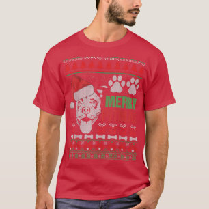 Merry Pitmas Pitbull Dog Ugly Sweater Christmas Th