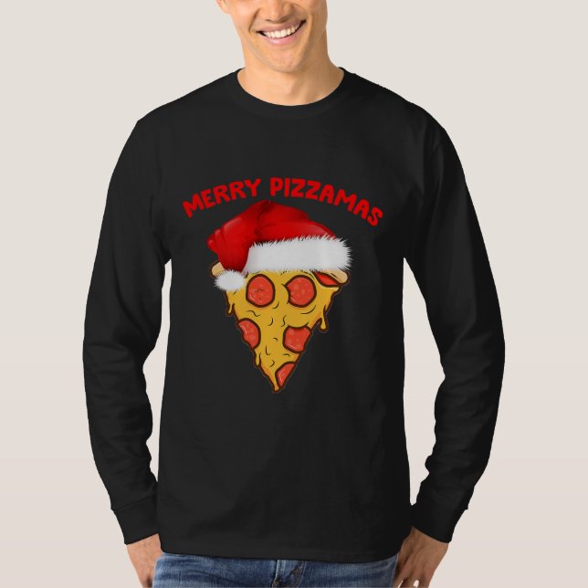 Merry Pizzamas Pizza Pyjamas Christmas Gifts  T-Shirt (Front)