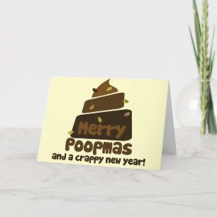 Merry Poopmas Funny holiday Card