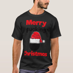 Merry Pucking Christmas Hockey T-Shirt