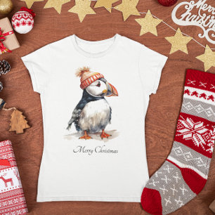 Merry Puffin, custom T-Shirt